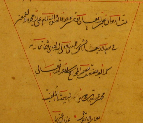 انجامهٔ کتاب: محمد بن عبدالله بن محمد ابوبکر بن کریمشاه ملقب به غیاث ابرقوهی