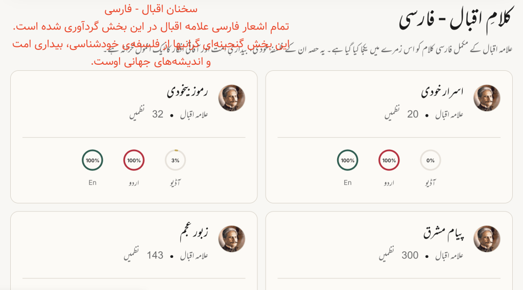 کلام اقبال - فارسی