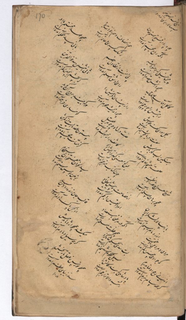 دیوان خطی نورس دماوندی